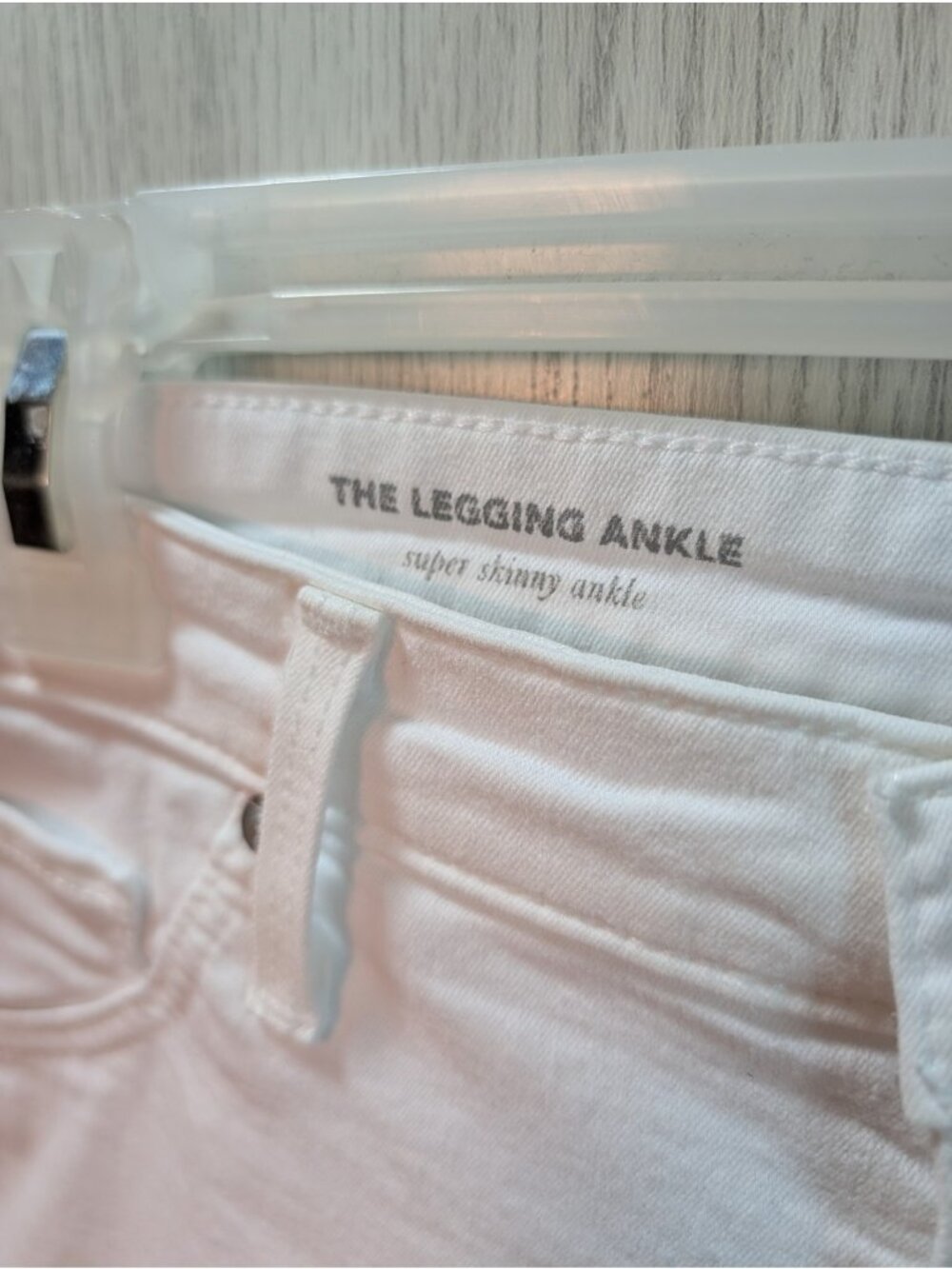 AG Adriano Goldschmied Jeans Sz 31R The Legging Ankle Super Skinny White - Picture 7 of 13